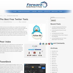 The Best Free Twitter Tools
