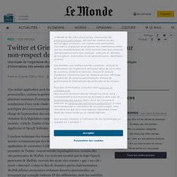 Twitter et Grindr visés par une plainte pour non-respect des lois sur la vie privée