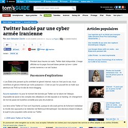 Twitter hacké par une cyber armée iranienne
