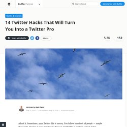 15 Twitter Hacks to Turn You Into a Tweeting Ninja