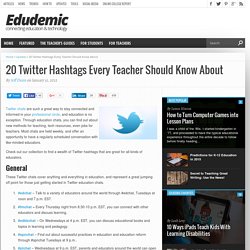 20 Twitter Hashtags Every Teacher Should Know About