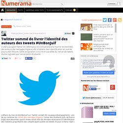 Twitter sommé de livrer l'identité des auteurs des tweets #UnBonJuif