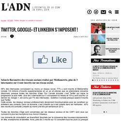 Twitter, Google+ et LinkedIn s’imposent ! - ETUDE