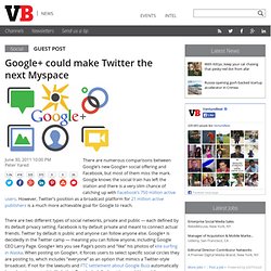 Google+ could make Twitter the next Myspace