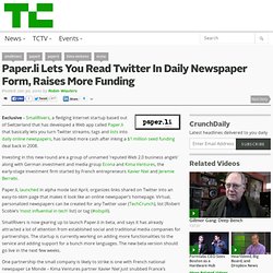 Paper.li Lets You Read Twitter In Daily Newspaper Form, Raises M