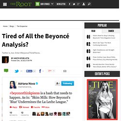 Twitter Mocks Overdone Beyonce Analysis