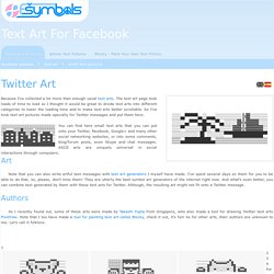 Twitter Art (small web-ready text pictures)