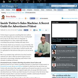 Twitter Releases YouTube Video Guide on How to Buy Ads on Service - Peter Kafka - Media