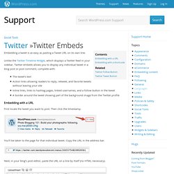 Twitter Embeds