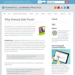 What Twitter Can Teach Primary Students