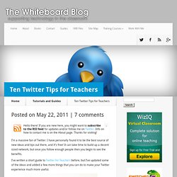 Ten Twitter Tips for Teachers