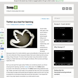 Twitter as a tool for learningScoop