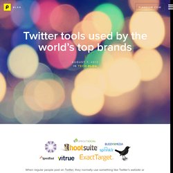 Twitter tools used by the world’s top brands