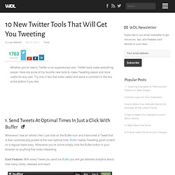 10 New Twitter Tools That Will Get You Tweeting