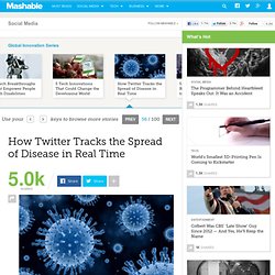 Twitter Tracks Spread of Disease in Real Time