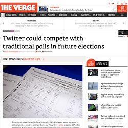 Twitter could compete with traditional polls in future elections