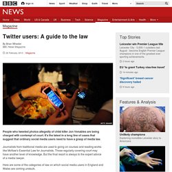 Twitter users: A guide to the law
