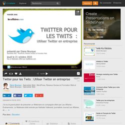 Twitter pour les Twits : Utiliser Twitter en entreprise