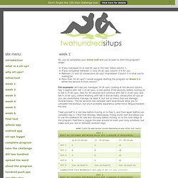 two hundred sit-ups - StumbleUpon