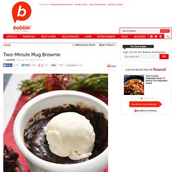 Two Minute Mug Brownie