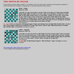 Two moves by Geller.