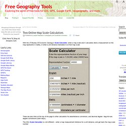 Two Online Map Scale Calculators - Flock