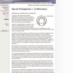 Type de l'Ennéagramme 1 - Le Réformateur