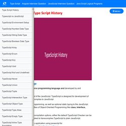 Type Script History