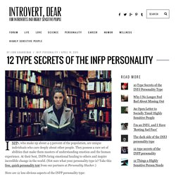 12 type secrets of the INFP personality