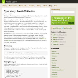 Type study: An all CSS button