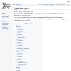 Typeclassopedia - HaskellWiki