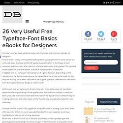 26 Very Useful Free Typeface-Font Basics eBooks for Designers