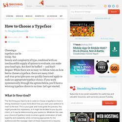 How to Choose a Typeface