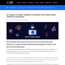 14 Types of Cyber Attacks to Watch Out That Poses Threat to Business