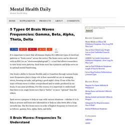 5 Types Of Brain Waves Frequencies: Gamma, Beta, Alpha, Theta, Delta