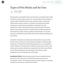 Types of Fire Bricks and Its Uses - Shreelog - Medium