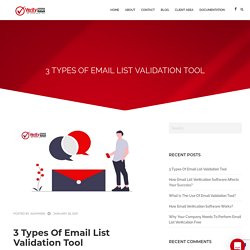 3 Types Of Email List Validation Tool