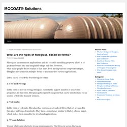 What are the types of fibreglass, based on forms?