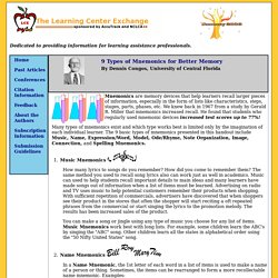 9 Types of Mnemonics for Better Memory