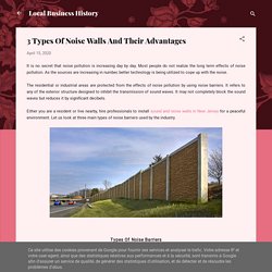 3 Types Of Noise Walls And Their Advantages