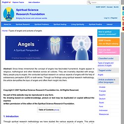 Types of angels and pictures of angels