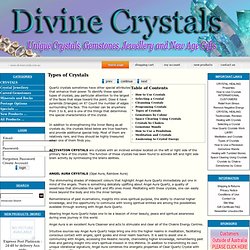 Types of Crystals