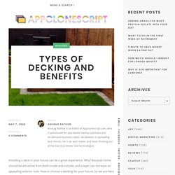 TYPES OF DECKING AND BENEFITS By Melaleuca Landscapes