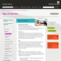 Types of interview