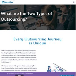 What are the Two Types of Outsourcing?
