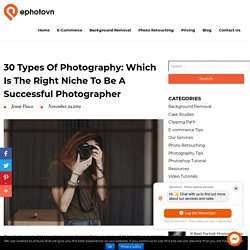30 Types of Photography: Which is The Right Niche for You?