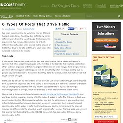 6 Types Of Posts That Drive Traffic