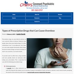 Types of Prescription Drugs that Can Cause Overdose