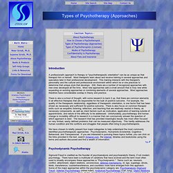 Types of Psychotherapy (Approaches)