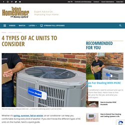 4 Types of AC Units to Consider